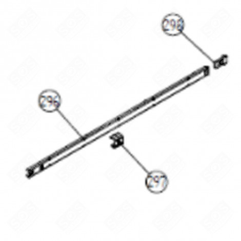 COULISSANT GUIDE SUPÉRIEUR PANIER (REPÈRE 297) LAVE-VAISSELLE - 476782