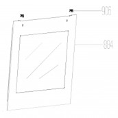 Vitre extérieure (repère 735)