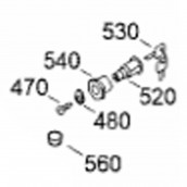 Serrure avec clés (repère 520)