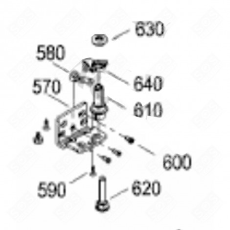 RONDELLE INFÉRIEUR (REPÈRE 630) FRIGO, RÉFRIGÉRATEUR, CONGÉLATEUR - 7413358