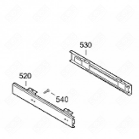 RAIL TÉLESCOPIQUE (REPÈRE 520) FRIGO, RÉFRIGÉRATEUR, CONGÉLATEUR - 7890651