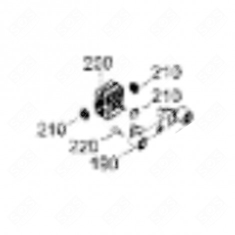 MOTEUR VENTILATEUR SANS HÉLICE (REPÈRE 200) FRIGO, RÉFRIGÉRATEUR, CONGÉLATEUR - 6118801