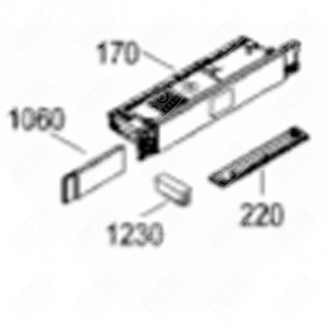 KIT ÉLECTRONIQUE PROGRAMME (REPÈRE 170) FRIGO, RÉFRIGÉRATEUR, CONGÉLATEUR - 6140945
