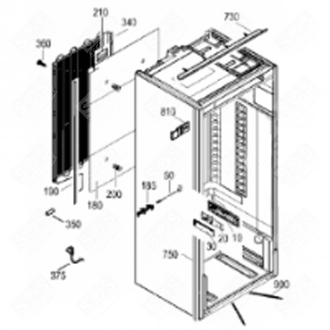 JOINT COMPENSATION 1338MM BLANC 744 (REPÈRE 750) FRIGO, RÉFRIGÉRATEUR, CONGÉLATEUR - 7643078