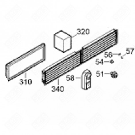 FILTRE (REPÈRE 310) FRIGO, RÉFRIGÉRATEUR, CONGÉLATEUR - 7044527