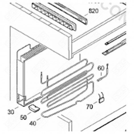 EVAPORATEUR REFRIG. VERSION SPEC. (REPÈRE 30) FRIGO, RÉFRIGÉRATEUR, CONGÉLATEUR - 5944691