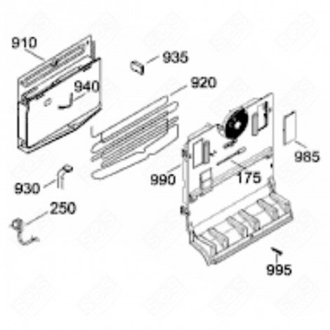 EVAPORATEUR A LAMELLES (REPÈRE 910) FRIGO, RÉFRIGÉRATEUR, CONGÉLATEUR - 5940821