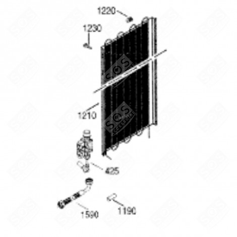 ELECTROVANNE (REPÈRE 425) FRIGO, RÉFRIGÉRATEUR, CONGÉLATEUR - 9900402