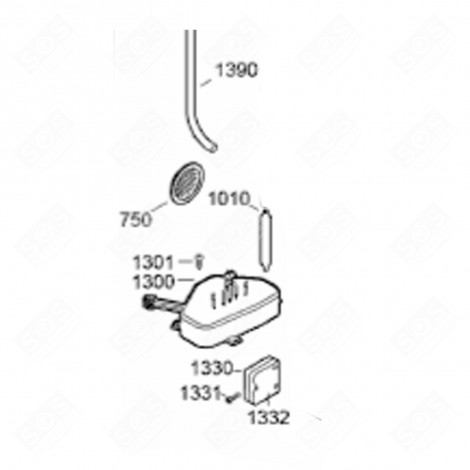 ELECTROVANNE (REPÈRE 1300) FRIGO, RÉFRIGÉRATEUR, CONGÉLATEUR - 9901637
