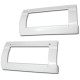 LOT DE 2 POIGNÉES DE PORTE FIXE FRIGO, RÉFRIGÉRATEUR, CONGÉLATEUR - 960018281
