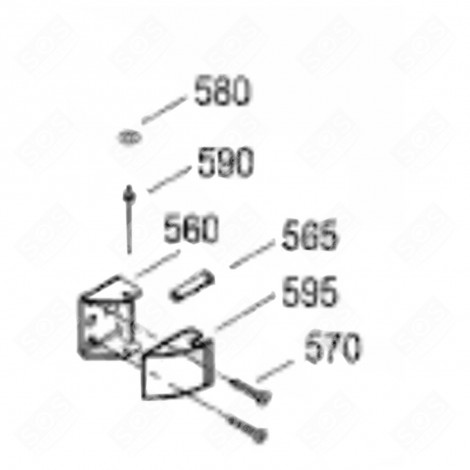 CAPOT (REPÈRE 595) FRIGO, RÉFRIGÉRATEUR, CONGÉLATEUR - 7413432
