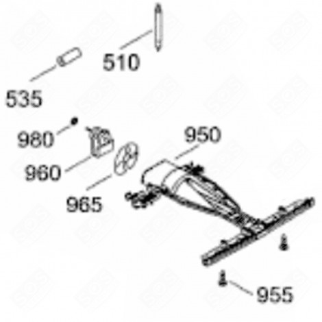 CACHE VENTILATEUR (REPÈRE 950) FRIGO, RÉFRIGÉRATEUR, CONGÉLATEUR - 7413803