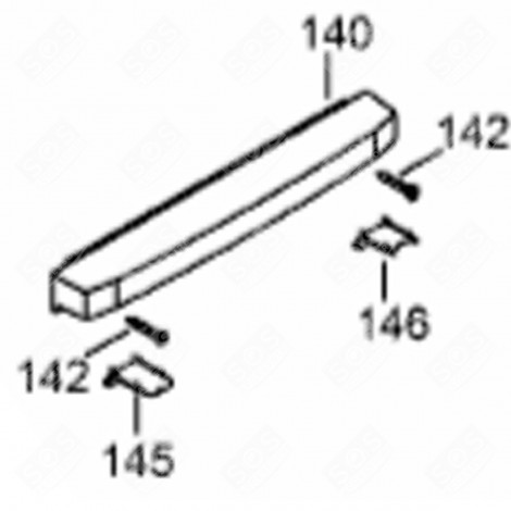 BOITIER BANDEAU DE COMMANDE (REPÈRE 140) FRIGO, RÉFRIGÉRATEUR, CONGÉLATEUR - 7432905