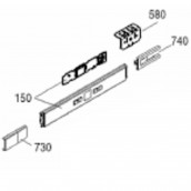 Boitier bandeau de commande (repère 150)