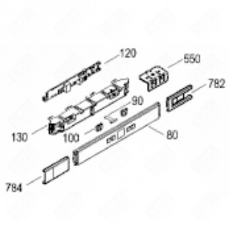 BANDEAU (REPÈRE 80) FRIGO, RÉFRIGÉRATEUR, CONGÉLATEUR - 7434166