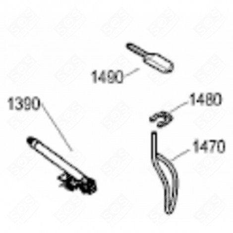 ALIMENTATION EAU COMPLÈTE COMBINE (REPÈRE 1390) FRIGO, RÉFRIGÉRATEUR, CONGÉLATEUR - 9941154
