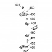 Charnière zamac (repère 420)