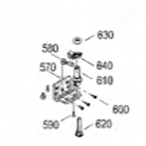 CHARNIÈRE ACIER (REPÈRE 570) FRIGO, RÉFRIGÉRATEUR, CONGÉLATEUR - 7043392