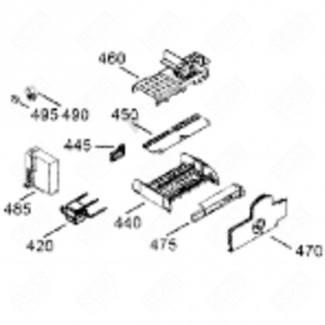 PLATINE INTÉGRALE (REPÈRE 450) FRIGO, RÉFRIGÉRATEUR, CONGÉLATEUR - 6145528