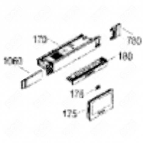 PLATINE ÉLECTRONIQUE (REPÈRE 170) FRIGO, RÉFRIGÉRATEUR, CONGÉLATEUR - 6140852