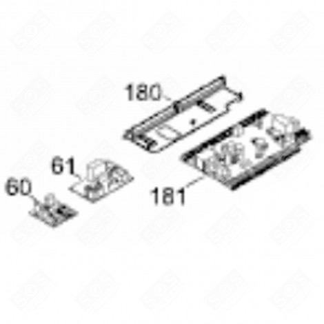 PLATINE DE COMMANDE (REPÈRE 181) FRIGO, RÉFRIGÉRATEUR, CONGÉLATEUR - 6114395