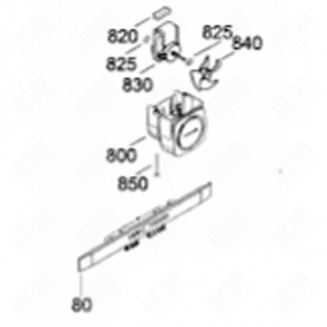 PLATINE COMMANDE SI COMPRES.JIAXIPERA (REPÈRE 80) FRIGO, RÉFRIGÉRATEUR, CONGÉLATEUR - 6116280