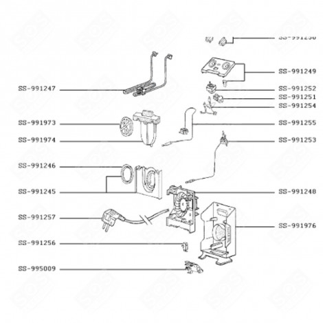 JOINT SUPPORT (REPÈRE SS-991246) FRITEUSE, AIRFRYER - SS-991246