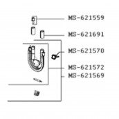 Resistance 1100w + fusible (repère MS-621572)