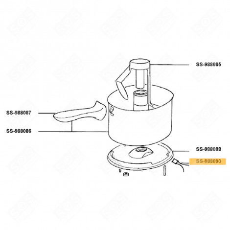 SONDE DE TEMPÉRATURE (REPÈRE SS-988090) ROBOT MÉNAGER - SS-988090