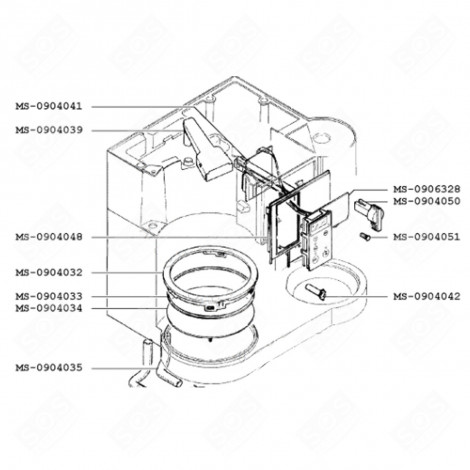 CARTE ÉLECTRONIQUE (REPÈRE MS-0906328) CAFETIÈRE, MACHINE À CAFÉ - MS-0906328