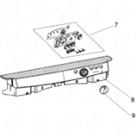TABLEAU DE BORD (REPÈRE 8) LAVE-VAISSELLE - C00292322