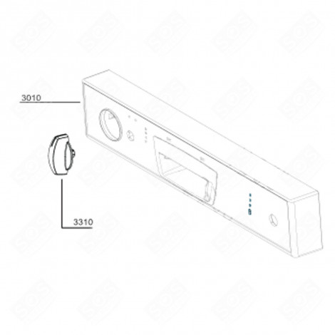 BOUTON (REPÈRE 3310) LAVE-VAISSELLE - 1748160900