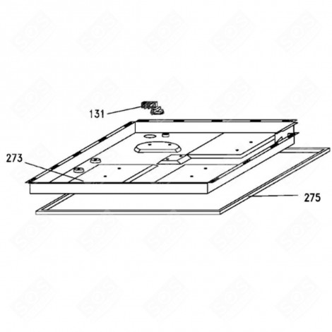 BOITE D'ALIMENTATION PLAQUE DE CUISSON - 42811556
