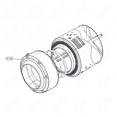 DEMI-CUVE AVANT MACHINE À LAVER, LAVE-LINGE - ACQ87650014