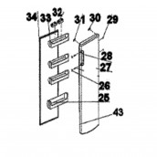Balconnet à bouteilles (repère 25)