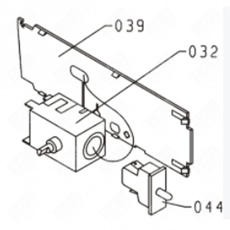 THERMOSTAT (REPÈRE 032) FRIGO, RÉFRIGÉRATEUR, CONGÉLATEUR - 57550