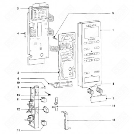 PRESSOSTAT (REPÈRE 1) MACHINE À LAVER, LAVE-LINGE - 48077