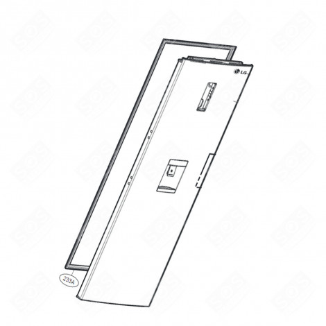 JOINT DE PORTE ( PARTIE RÉFRIGÉRATEUR ) FRIGO, RÉFRIGÉRATEUR, CONGÉLATEUR - ADX73591425