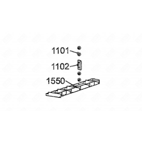 POIGNÉE (REPÈRE 1102) FRIGO, RÉFRIGÉRATEUR, CONGÉLATEUR - 481249818761