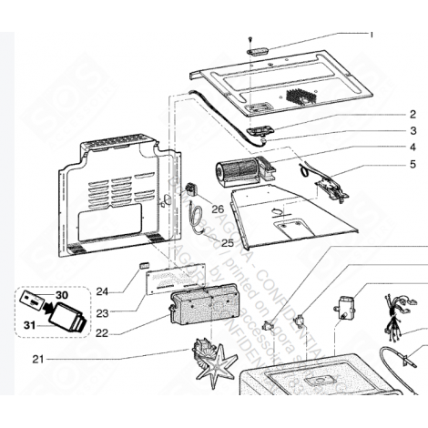 INTERRUPTEUR PYROLYSE (REPÈRE 27) FOUR, CUISINIÈRE - C00143162