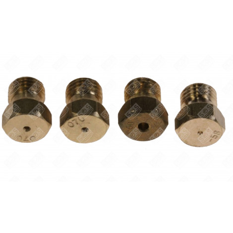 JEU D'INJECTEURS GAZ BUTANE PROPANE PLAQUE DE CUISSON - 40245