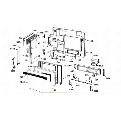BOUTON (REPÈRE 118A) FOUR, CUISINIÈRE - 93259711