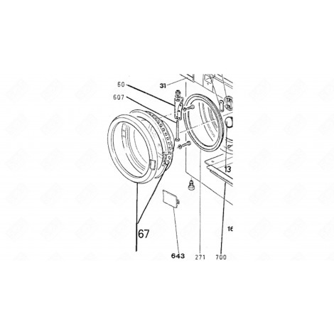 JOINT DE PORTE (REPÈRE 271) SÈCHE-LINGE - 90350711