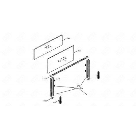 CHARNIÈRE FOUR, CUISINIÈRE - 70X1394