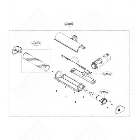 BROSSE REPÈRE AGB402 ASPIRATEUR - AGB74272432