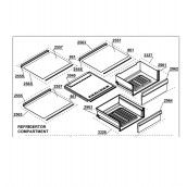 Profil de Clayette, étagère repère 861    -   462 mm