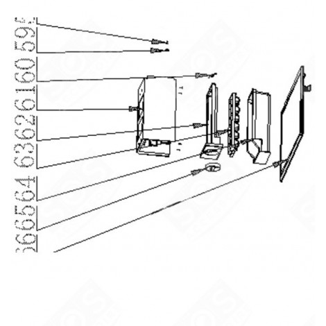 BAC À GLAÇONS (REPÈRE 63) FRIGO, RÉFRIGÉRATEUR, CONGÉLATEUR - 131C08