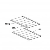 Clayette, étagère verre sans profils repère 153C