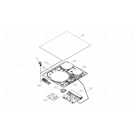 MODULE ÉLECTRONIQUE (REPÈRE 1322) PLAQUE DE CUISSON - 795744