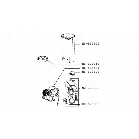 SOCLE RESERVOIR CAFETIÈRE, MACHINE À CAFÉ - 500829, MS-623615